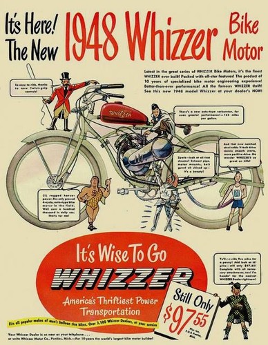 Whizzer bicycle motor - whizzer,