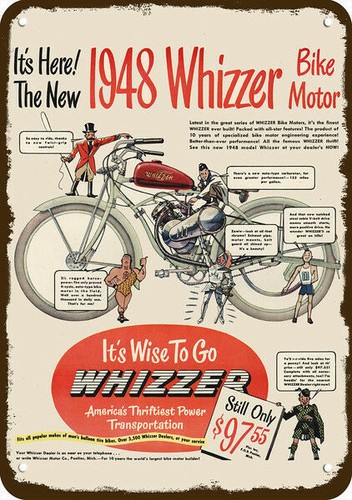1948 whizzer motor bike - whizzer,