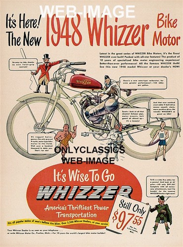 1948 whizzer motorcycle - 1948,