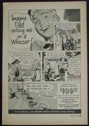 1949 whizzer motor bike engine - 1949,